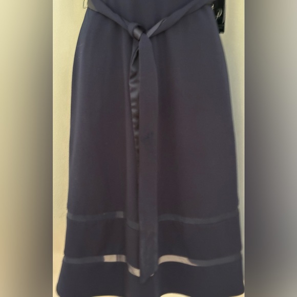 Adrianna Papell  Blue NWT Sleeveless Collard V Neck Fit & Flare Dress Sz 2. - Picture 5 of 16